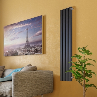 Трубчатый вертикальный радиатор 40x40 V, 2 секции, 1250/90/70