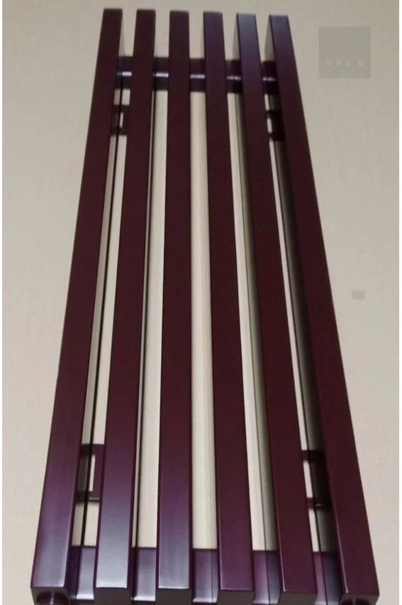 Трубчатый вертикальный радиатор 40x40 V, 2 секции, 1250/90/70