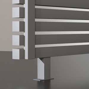 Трубчатый вертикальный радиатор 40x40 V, 2 секции, 2250/90/70